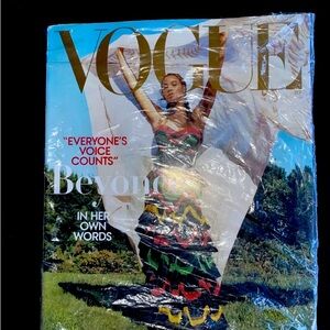 Vogue Magazine with Colorful Cover